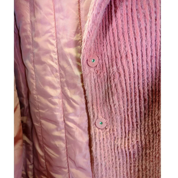 Elodie Girl Soft Faux Fur Coat Pink with Hood Size  Large - Picture 6 of 14